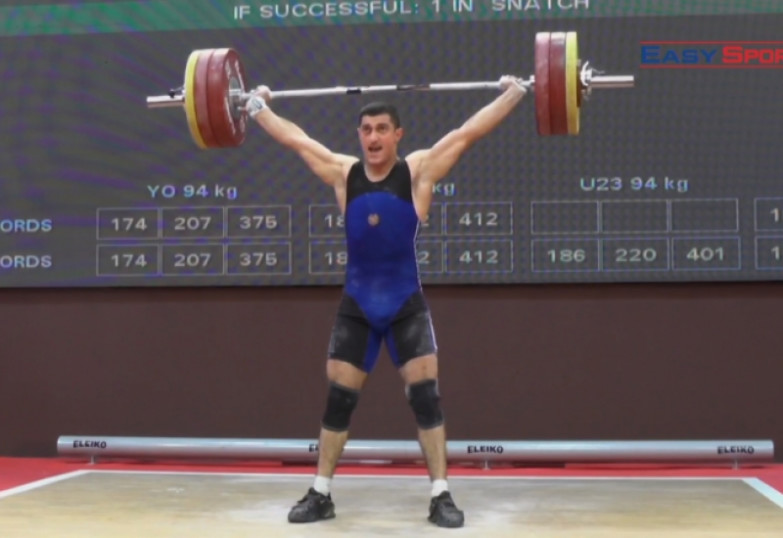Ծանրորդ Կարուշ Ղուկասյանը դարձավ Մ23 տարեկանների Եվրոպայի չեմպիոն