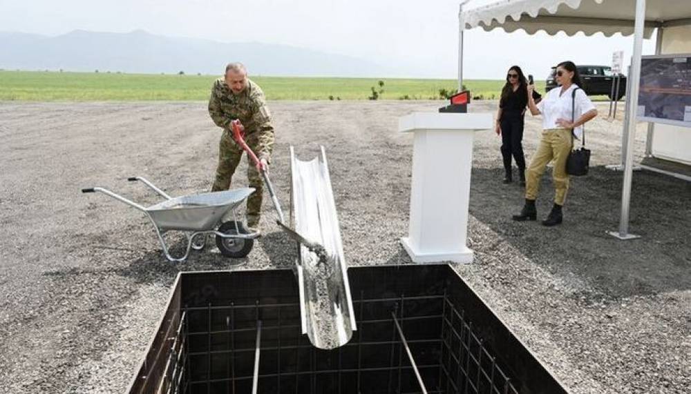 Ալիևը Զանգելանում միջազգային օդանավակայանի հիմքն է դրել