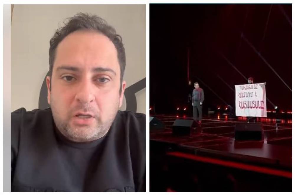 «Հայրենասերից մինչև շուն լինելը մի քայլ է». Հովհաննես Դավթյանը՝ իր ներկայացման ժամանակ Տավուշի համար ակցիա արած երիտասարդին