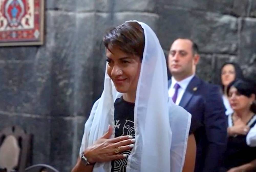 Աննա Հակոբյանն այցելել է Տեղեր համայնքի Ս. Աստվածածին վանք. Տեսանյութ