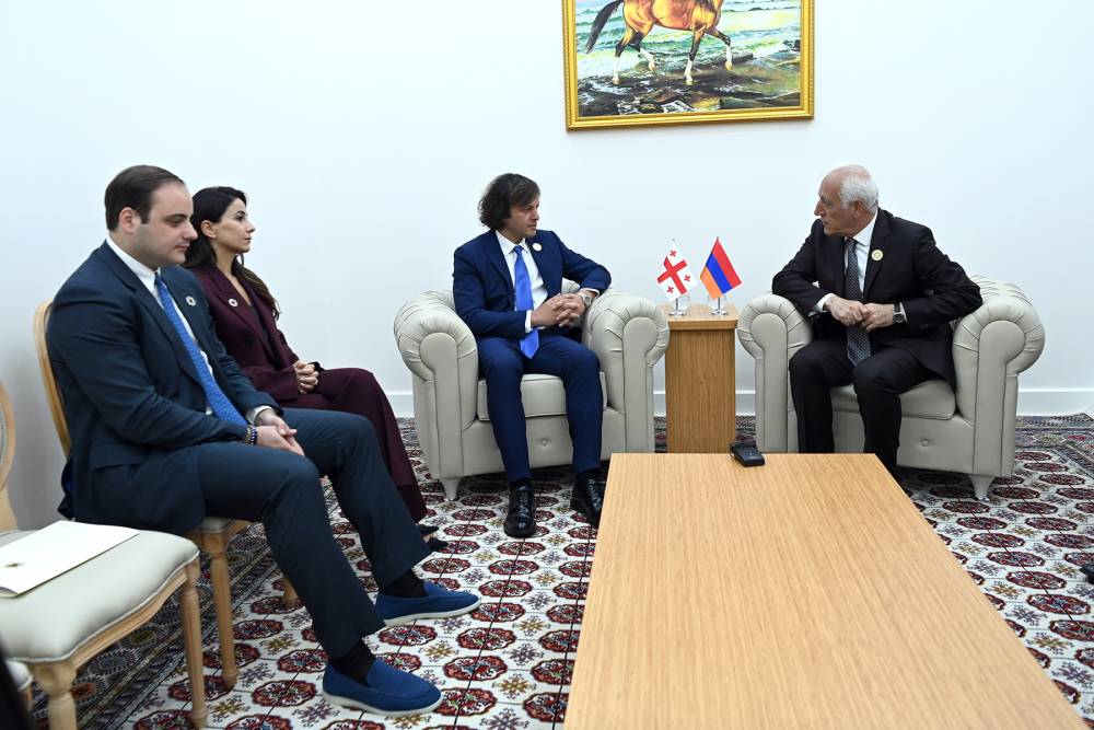 Հանրապետության նախագահը հանդիպել է Վրաստանի վարչապետի հետ․ քննարկվել են երկկողմ տնտեսական համագործակցությանն առնչվող հարցեր