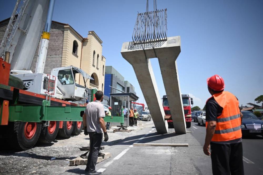 Երևանի հյուսիսային ավտոկայանի մոտ կառուցվում է 39 մ երկարությամբ վերգետնյա հետիոտնային անցում