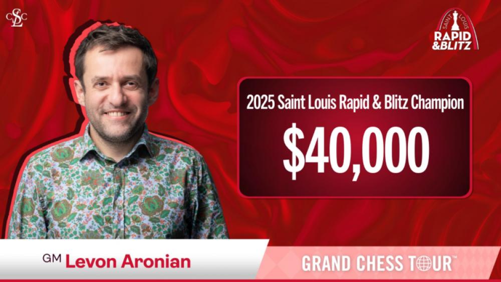 Լևոն Արոնյանը դարձել է Grand Chess Tour: Saint Louis Rapid & Blitz 2025-ի հաղթող