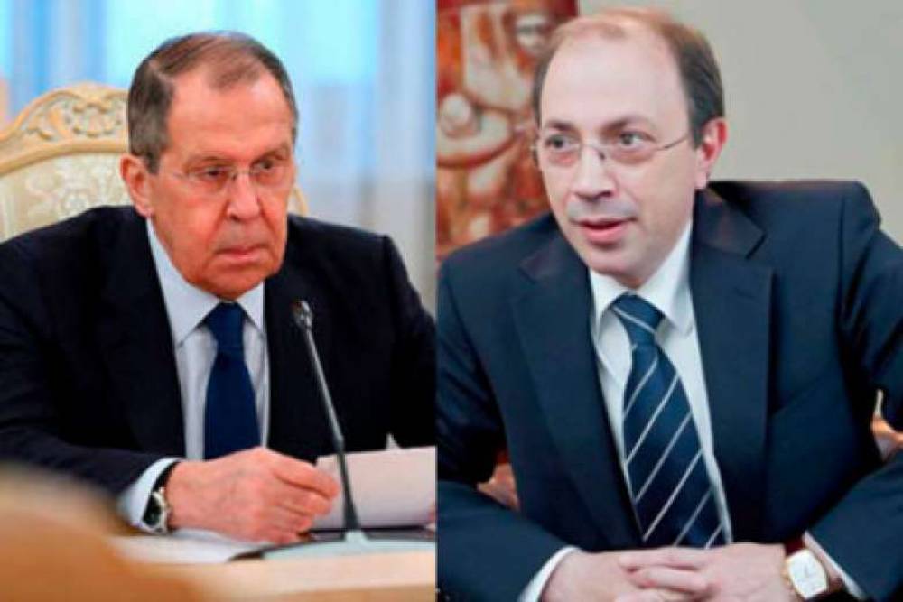 Արա Այվազյանը և Սերգեյ Լավրովը քննարկել են Լեռնային Ղարաբաղի վերաբերյալ եռակողմ հայտարարության կատարման ընթացքը
