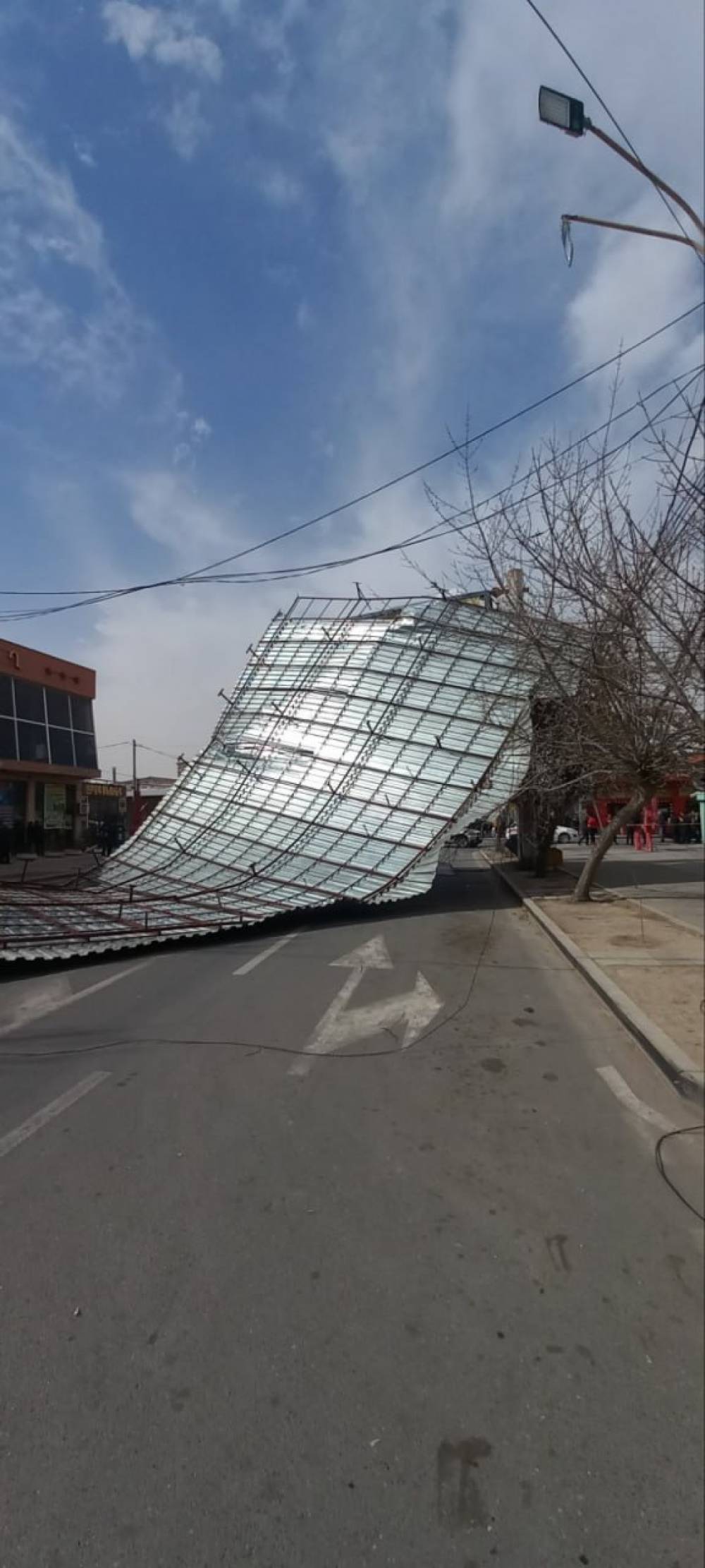 Վնասված տանիքներ ու գովազդային վահանակներ, կոտրված ծառեր․ քամին Երևանում ու մարզերում վնասներ է պատճառել (լուսանկարներ)