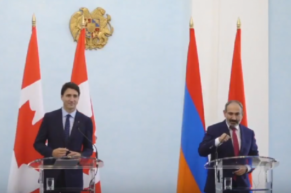 Ջասթին Թրյուդոյի և Նիկոլ Փաշինյանի մամուլի ասուլիսը՝ ուղիղ