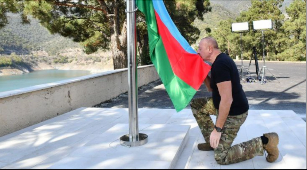Ալիևն այցելել է օկուպացված Արցախ. նա Մարտակերտում ադրբեջանական դրոշ է բարձրացրել